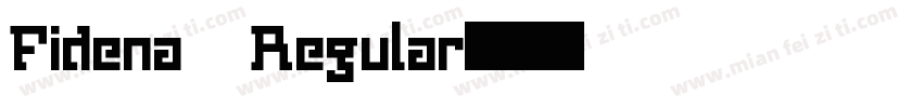 Fidena Regular字体转换